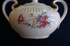 AYNSLEY PORTRUSH TEAL BLUE #7429- SUGAR BOWL  .....   http://jaapiesfinechinastore.com