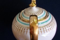 AYNSLEY PORTRUSH TEAL BLUE #7429- SUGAR BOWL  .....   http://jaapiesfinechinastore.com