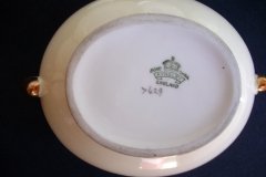 AYNSLEY PORTRUSH TEAL BLUE #7429- SUGAR BOWL  .....   http://jaapiesfinechinastore.com