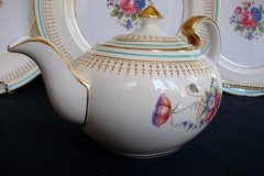 AYNSLEY PORTRUSH TEAL BLUE #7429- TEAPOT  .....   http://jaapiesfinechinastore.com
