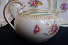 AYNSLEY PORTRUSH TEAL BLUE #7429- TEAPOT  .....   http://jaapiesfinechinastore.com
