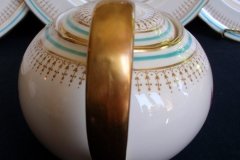 AYNSLEY PORTRUSH TEAL BLUE #7429- TEAPOT  .....   http://jaapiesfinechinastore.com