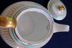 AYNSLEY PORTRUSH TEAL BLUE #7429- TEAPOT  .....   http://jaapiesfinechinastore.com