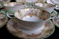 AYNSLEY REGINA- SOUP BOWL & SAUCER  ..... http://jaapiesfinechinastore.com