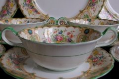 AYNSLEY REGINA- SOUP BOWL & SAUCER  ..... http://jaapiesfinechinastore.com