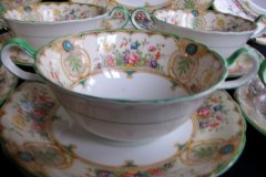 AYNSLEY REGINA- SOUP BOWL & SAUCER  ..... http://jaapiesfinechinastore.com