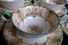 AYNSLEY REGINA- SOUP BOWL & SAUCER  ..... http://jaapiesfinechinastore.com