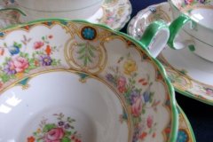 AYNSLEY REGINA- SOUP BOWL & SAUCER  ..... http://jaapiesfinechinastore.com