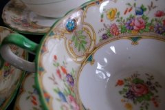AYNSLEY REGINA- SOUP BOWL & SAUCER  ..... http://jaapiesfinechinastore.com