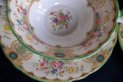AYNSLEY REGINA- SOUP BOWL & SAUCER  ..... http://jaapiesfinechinastore.com