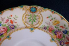 AYNSLEY REGINA- SOUP BOWL & SAUCER  ..... http://jaapiesfinechinastore.com