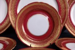 AYNSLEY ROMNEY RED  #7410-   BREAD & BUTTER PLATE  ..... http://jaapiesfinechinastore.com