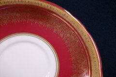 AYNSLEY ROMNEY RED  #7410-  CUP & SAUCER  ..... http://jaapiesfinechinastore.com