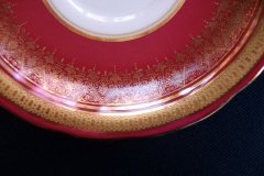 AYNSLEY ROMNEY RED  #7410-  CUP & SAUCER  ..... http://jaapiesfinechinastore.com