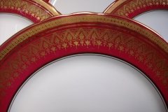 AYNSLEY ROMNEY RED  #7410-   DINNER  PLATE  ..... http://jaapiesfinechinastore.com