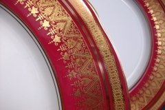 AYNSLEY ROMNEY RED  #7410-   DINNER  PLATE  ..... http://jaapiesfinechinastore.com