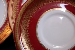 AYNSLEY ROMNEY RED  #7410-   SAUCER for SOUP BOWL ..... http://jaapiesfinechinastore.com