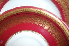 AYNSLEY ROMNEY RED  #7410-   SAUCER for SOUP BOWL ..... http://jaapiesfinechinastore.com