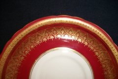 AYNSLEY ROMNEY RED  #7410-   SAUCER for SOUP BOWL ..... http://jaapiesfinechinastore.com
