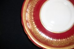 AYNSLEY ROMNEY RED  #7410-   SAUCER for SOUP BOWL ..... http://jaapiesfinechinastore.com