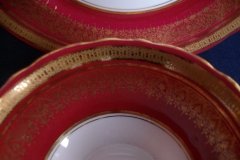 AYNSLEY ROMNEY RED  #7410-  SOUP BOWL & SAUCER  ..... http://jaapiesfinechinastore.com