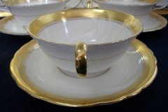 AYNSLEY SANDRINGHAM- SOUP BOWL & SAUCER   .....   http://jaapiesfinechinastore.com