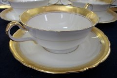 AYNSLEY SANDRINGHAM- SOUP BOWL & SAUCER   .....   http://jaapiesfinechinastore.com