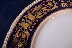 AYNSLEY SEVILLE BLUE- DINNER PLATE  .....  http://jaapiesfinechinastore.com
