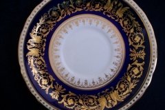 AYNSLEY SEVILLE BLUE- SOUP BOWL & SAUCER  .....  http://jaapiesfinechinastore.com