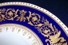 AYNSLEY SEVILLE BLUE- SOUP BOWL & SAUCER  .....  http://jaapiesfinechinastore.com