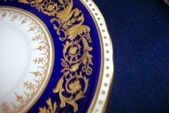 AYNSLEY SEVILLE BLUE- SOUP BOWL & SAUCER  .....  http://jaapiesfinechinastore.com