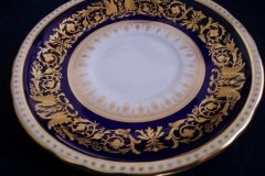 AYNSLEY SEVILLE BLUE- SOUP BOWL & SAUCER  .....  http://jaapiesfinechinastore.com