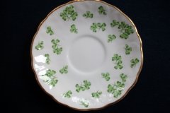 AYNSLEY SHAMROCK #159-  CUP & SAUCER  .....   http://jaapiesfinechinastore.com