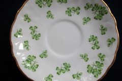 AYNSLEY SHAMROCK #159-  CUP & SAUCER  .....   http://jaapiesfinechinastore.com