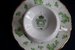 AYNSLEY SHAMROCK #159-  CUP & SAUCER  .....   http://jaapiesfinechinastore.com
