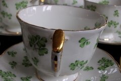 AYNSLEY SHAMROCK #159-  CUP & SAUCER  .....   http://jaapiesfinechinastore.com