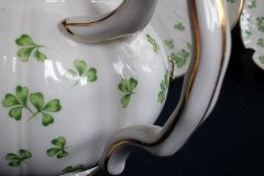 AYNSLEY SHAMROCK #159-  TEA POT  .....   http://jaapiesfinechinastore.com