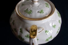 AYNSLEY SHAMROCK #159-  TEA POT  .....   http://jaapiesfinechinastore.com