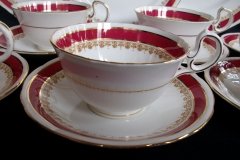 AYNSLEY WARWICK #3778-  CUP & SAUCER  .....   http://jaapiesfinechinastore.com