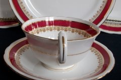 AYNSLEY WARWICK #3778-  CUP & SAUCER  .....   http://jaapiesfinechinastore.com