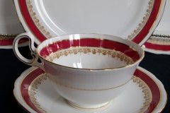 AYNSLEY WARWICK #3778-  CUP & SAUCER  .....   http://jaapiesfinechinastore.com