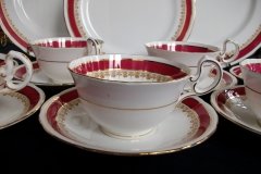 AYNSLEY WARWICK #3778-  CUP & SAUCER  .....   http://jaapiesfinechinastore.com