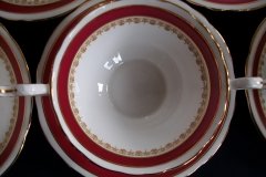 AYNSLEY WARWICK #3778- SOUP BOWL & SAUCER  .....   http://jaapiesfinechinastore.com