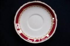 AYNSLEY WARWICK #3778- SOUP BOWL & SAUCER  .....   http://jaapiesfinechinastore.com