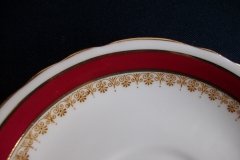 AYNSLEY WARWICK #3778- SOUP BOWL & SAUCER  .....   http://jaapiesfinechinastore.com