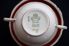 AYNSLEY WARWICK #3778- SOUP BOWL & SAUCER  .....   http://jaapiesfinechinastore.com