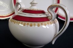 AYNSLEY WARWICK #3778-  COVERED SUGAR BOWL  .....   http://jaapiesfinechinastore.com