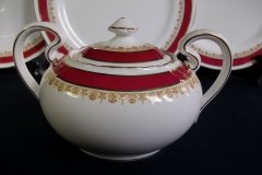 AYNSLEY WARWICK #3778-  COVERED SUGAR BOWL  .....   http://jaapiesfinechinastore.com