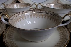 AYNSLEY WINCHESTER  #B4280- SOUP BOWL & SAUCER   .....   http://jaapiesfinechinastore.com