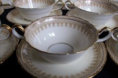 AYNSLEY WINCHESTER  #B4280- SOUP BOWL & SAUCER   .....   http://jaapiesfinechinastore.com